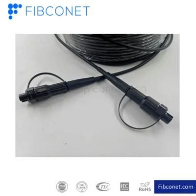 Ftta Outdoor Waterproof LC Dx Connector Fiber Optical Cable Patch Cord