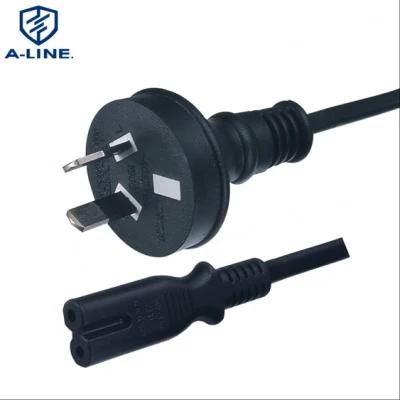 Reliable Manufacturer 2 Pin 2.5A Australian Extension Cord with C7