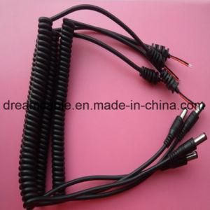 UL Ce Approved 1.5m Spiral Electric Cable DC5.5*2.1mm Male Cable