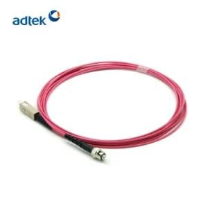 OEM 9/125 LC-St APC Multimode Duplex Fiber Optic Patch Cord