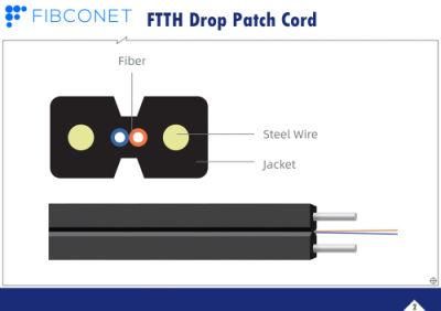 FTTH Manufacturer Patchcord Fiber Optical Fiber Optic Drop Cable
