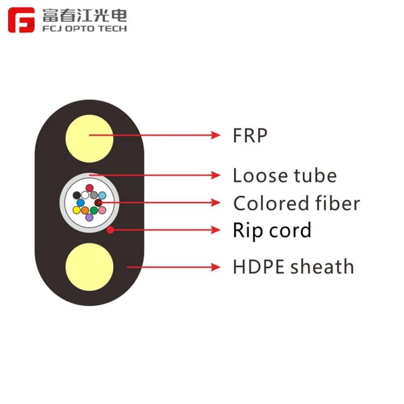 Cheap Price Single Mode Optic Cable FTTX Outdoor Drop Cable Gyfxtby G652D Fiber Optic Flat Drop Cable