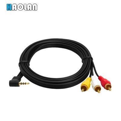 3.5mm to 3 RCA Camcorder Video Audio Cable 6 FT Video and Audio Cable, RCA Cable