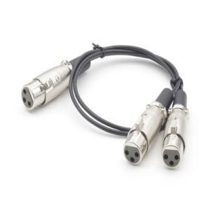 3pin XLR Female to 2 XLR Female Splitter