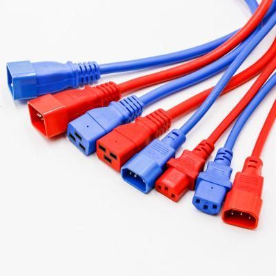 220V VDE Approval 3 Pins IEC C19 C20 to C13 C14 Connector Power Cord Set