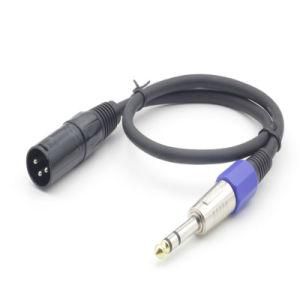 Zinc Alloy Male XLR to Trs Male Microphone Cable