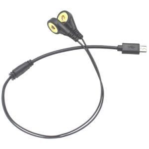 Micro USB to Electrodes Snap Cable Lead for Therapy Machine