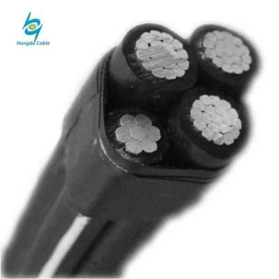 XLPE Quadruplex Service Drop Aluminum Aerial Bundle ABC Cable Pinto Palomino Thoroughbred