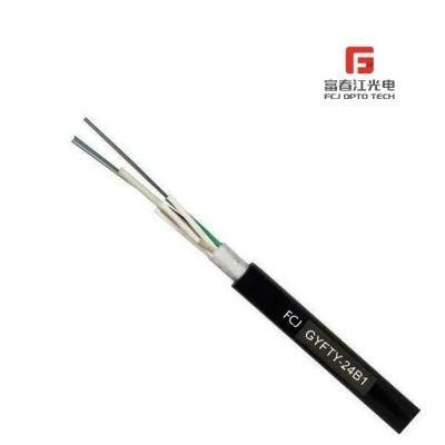 12 Fibers Single-Mode Single Jacket Non-Metal Member Waterproof Dielectric Loose Tube Outdoor Optical Fiber Cable - GYFTY