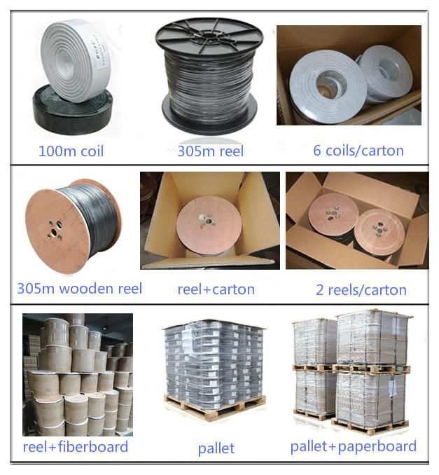 Drop Cable 2pairs Cat3 with Steel Wire Telephone Cable Outdoor