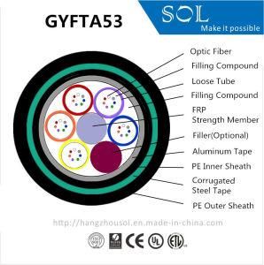 Outdoor Aluminum Tape Armor FRP Fiber Optic Cable (GYFTA53)