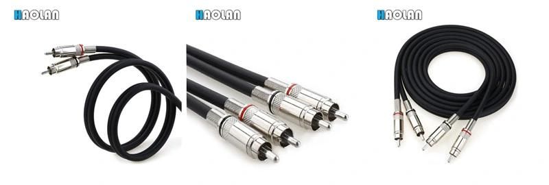 Dual RCA Male to Dual RCA Male Coaxial Cable 5 FT RCA Cable, Audio Cable, Video Cable