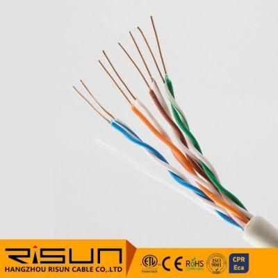 UTP Cat5e Cable CCA Conductor 4pair Cftv Cable PVC Jacket