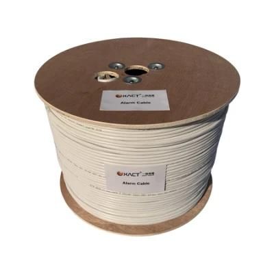 Shielded alarm cable 8x0.22mm2 Stranded conductors 7*0.2mm CCA White PVC Outer Sheath