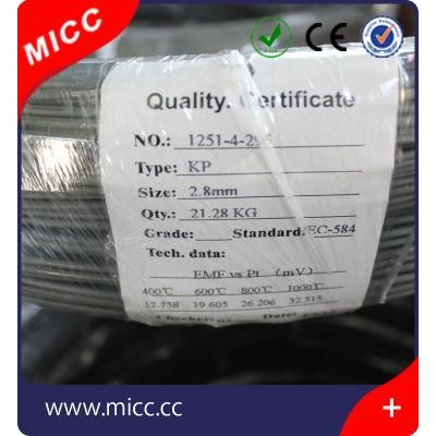 Micc Thermocouple Bare Wire Kp Kn 1.4mm in Bright Color