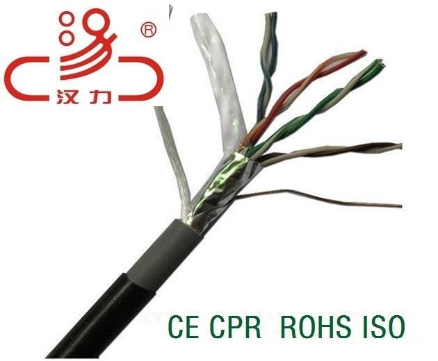 Cat5e Cable Communication Cable Fluke Test Pass CPR Ce LAN Cable FTP Cat5e