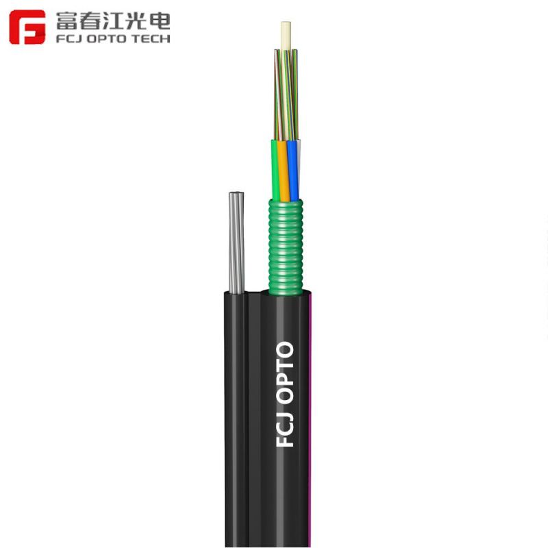 PE Sheath GYTC8S 2-288 Core Self-Support Fiber Optic Cable