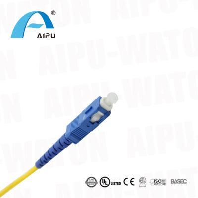 Fiber Optic Pigtail Sc Upc/PC/APC Sm/mm/Om3 Optical Pigtail Simplex 1.5m