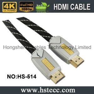 High Quality Gold Metal 19pin MM HDMI Cable with Ethernet