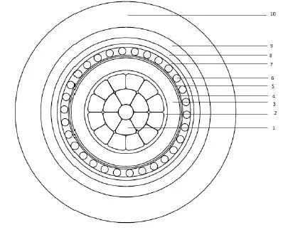 33kv Cu/XLPE/Cws/Sta/PVC 1 X 400mm2 Armored Underground Cable
