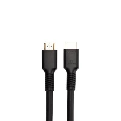 High Speed Gold Plated Zinc Alloy Male To Male Cottom Braid Ultra Slim HDMI 8K cable