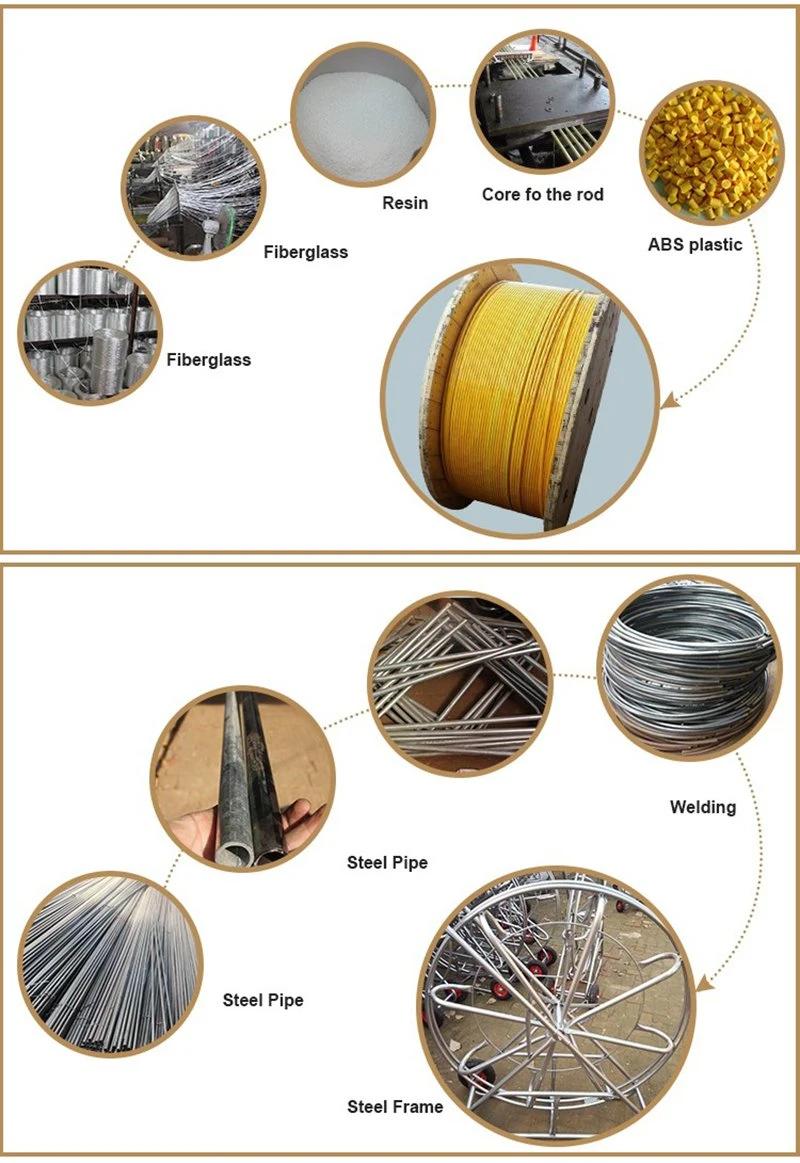 8mm 150m Cable Pusher Rod Fiberglass Duct Rodder