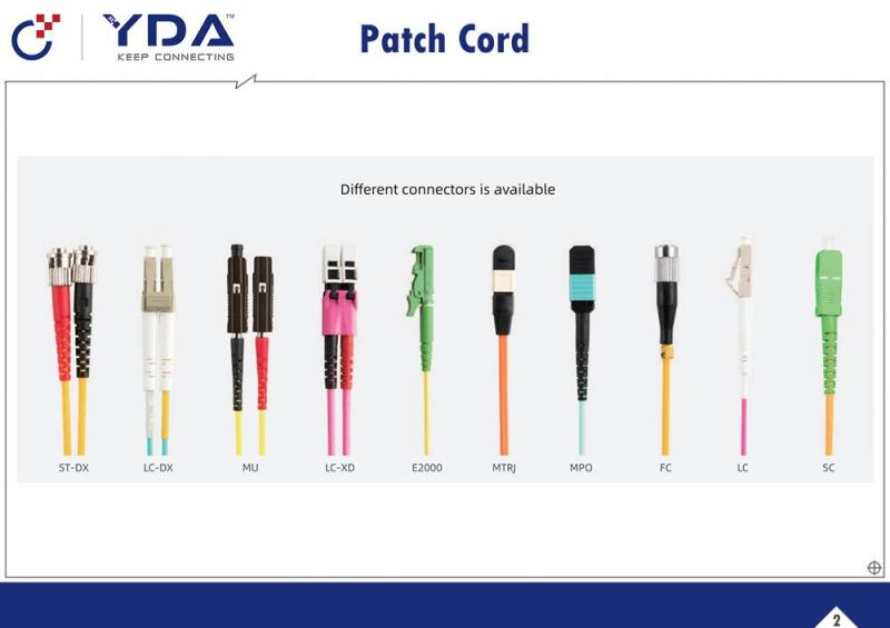 FTTH Single Mode 9/125 Simplex LC/APC - FC/Upc PVC LSZH Fiber Optic Patch Cord