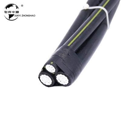 1kv ABC Cable Low Voltage XLPE Insulated 12AWG Aluminum 3 Core Aerial Bundle Cable