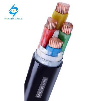 0.6/1kv 4 Core Copper Conductor Material and PVC Jacket Power Cable