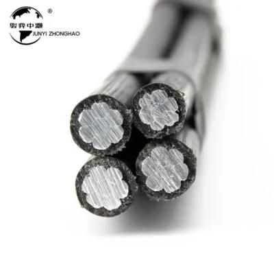 4 Core 16mm 25mm Aluminum Conductor Overhead Aerial Bundled Cable