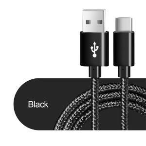 Nylon High Quality USB Type C Data Cable, Fast Charger Cable for iPhone for Samsung
