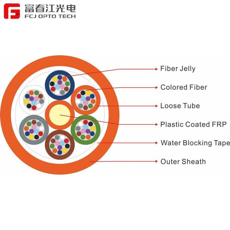 FTTH 12 Core Indoor Single Mode Drop Cable Gjyxfh Aeriel Fiber Optic Cable