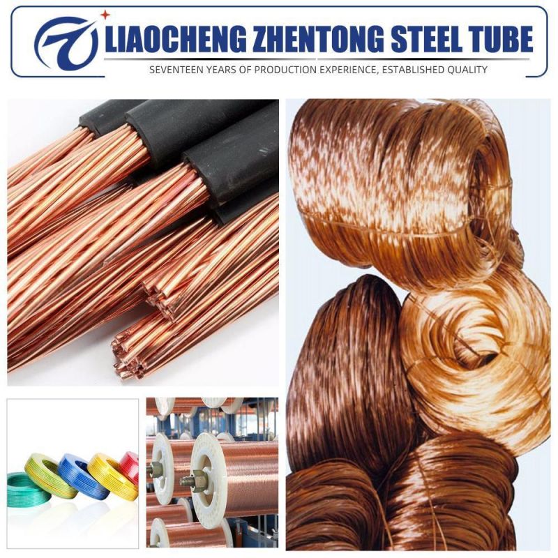 High Toughness Corrosion Resistance Bare Copper Wire Without Oxygen Copper Wire Wholesale Site Binding Copper Wire Tile Copper Wire T2 Copper Wire