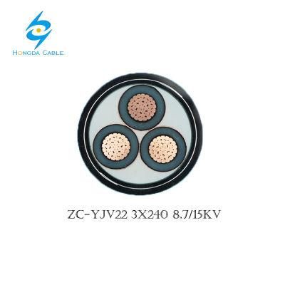 8.7/15kv 3X240 Copper PVC Sta/Swa Power Cable