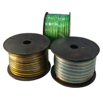 Transparent Car Speaker Cable/PVC Cable/Electric Wire/Copper Cable