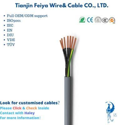 Type Yy Cy Sy LSZH 3X1.5mm 2X0.75mm Braided Steel Control Flexible Aluminium Control Cable Electric Wire Coaxial Waterproof Rubber Cable