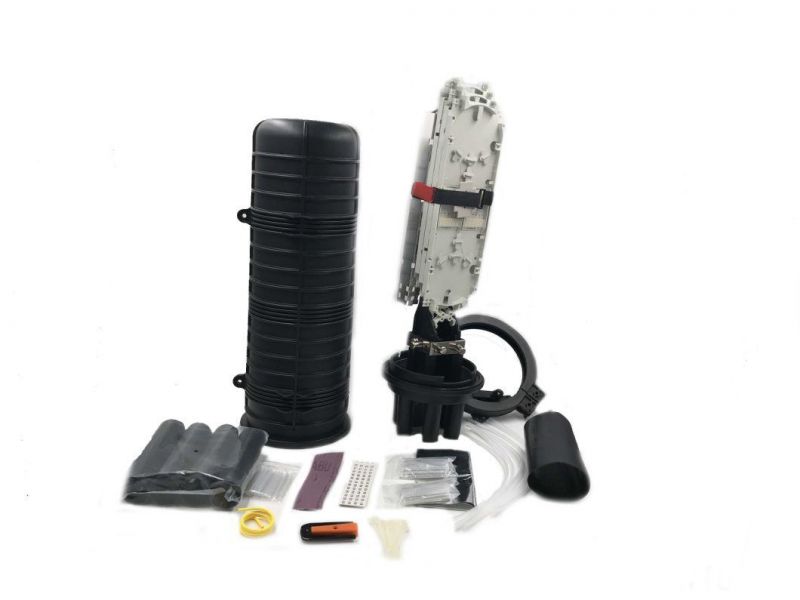 Outdoor Waterproof Vertical Fiber Optic Enclosure, Dome Type Fiber Optic Splice Closure, Fiber Optic Joint Box for FTTH