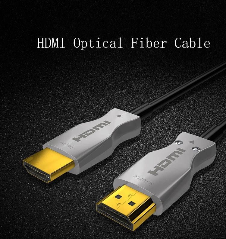 Aoc 8K Zinc Silver 60Hz 120Hz 48 Gbps HD Video HDMI 2.1 Extender Fiber Optic Fibre HDMI Cable