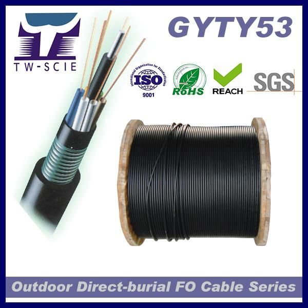 Double Sheath Armored Burial Optical Fiber Cable (Model: GYTY53)