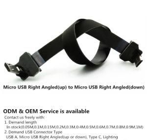 Xaja Ultra Thin Soft Flat Ribbon Micro USB to Micro USB FFC Cable