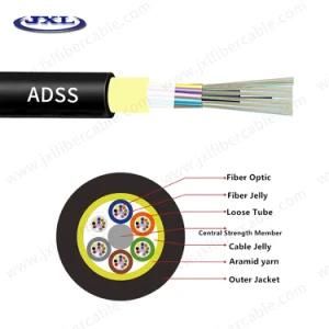 Outdoor 8 Core Single Sheath Optical Fiber Cables ADSS