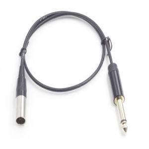 6.35mm Audio to Mini XLR Male Microphone Cable