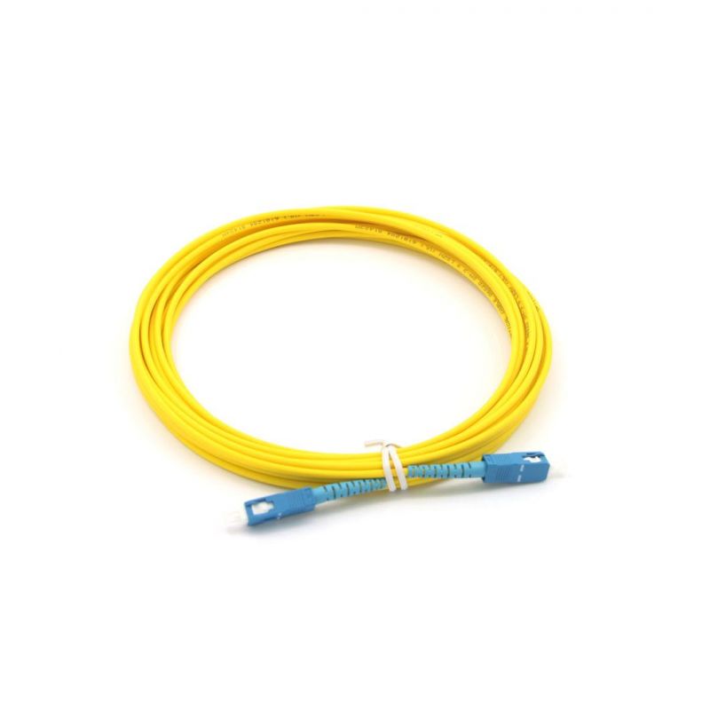 Sc-Sc Simplex Fiber Optic G652D Patch Cords with 10 Meters