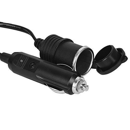 12V 24V Cigarette Lighter Extension Cord Cable 3.5m/12FT Car Charger with Cigarette Lighter Socket Black