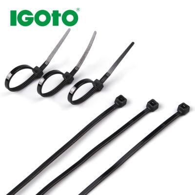 Supplier Black 12inch 14inch UL UV RoHS CE PA66 Nylon 66 Cable Ziptie Selflocking Zip Tie