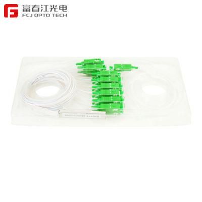 1X8 0.9mm Sc/APC Mini Blockless Optical Fiber PLC Splitter