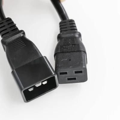 NEMA C19 to IEC 60320 C20 15A 20A Power Cords UL