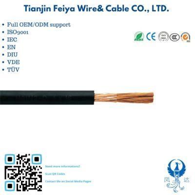 Ho1n2-D Welding Cable Rubber and High Flexible 1*10 1*16 1*25 mm Square with Flexible Bare Class 5 Annealed Copper Wire Cable