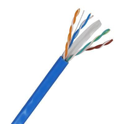 Bare Copper CCA UTP 4 Pair 23AWG RoHS CE ISO CAT6 Network Cable Manufacture
