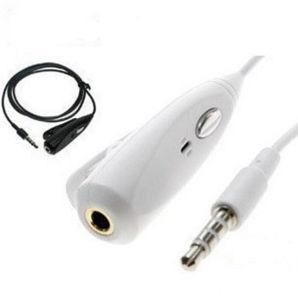 3.5mm Audio Extension Cable with Mic Microphone/Headset/Headphone with Clip